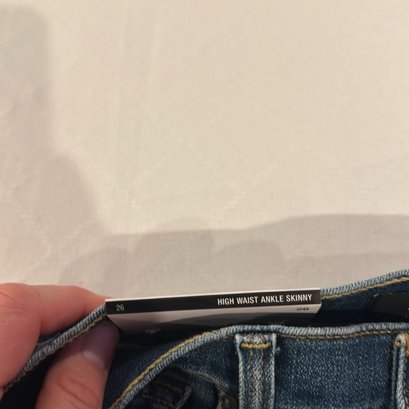 7 for all mankind women’s the high waist ankle skinny jeans size 26 NWT - Picture 4 of 7